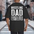Wrestling Dad Shirt Men Fathers Day Wrestling Dad Big And Tall Men's T-Shirt Back Print
