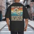 Wrestling Dad Wrestler Wrestling Wrestle Father's Day Big And Tall Men's T-Shirt Back Print