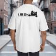 I Am 59 Plus 1 Middle Finger For A 60th Birthday Cat Mom Dad Big And Tall Men's T-Shirt Back Print I Am 59 Plus 1 Middle Finger For A 60th Birthday Cat Mom Dad Big And Tall Men's T-Shirt Back Print