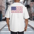American Flag Fishing-Shirt Men Kids Bass Fish Dad Patriotic Big And Tall Men's T-Shirt Back Print