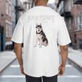 Anatomy Of A Siberian Husky Cute Dog Husky Mom Dad Big And Tall Men's T-Shirt Back Print