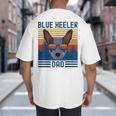 Australian Cattle Dog Blue Heeler Dad Big And Tall Men's T-Shirt Back Print Australian Cattle Dog Blue Heeler Dad Big And Tall Men's T-Shirt Back Print