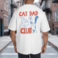 ON Back Cat Dad Club Life Is Better With Cats Father's Day Big And Tall Men's T-Shirt Back Print ON Back Cat Dad Club Life Is Better With Cats Father's Day Big And Tall Men's T-Shirt Back Print