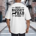 Basset Dad Dog Papa Basset Hound Men Big And Tall Men's T-Shirt Back Print