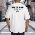 Biker Dad Mountain Bike MTB Father's Day Cyclist Big And Tall Men's T-Shirt Back Print