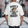 Boy Daddy Fishing Buddy Matching Fishing Bass Fishing Big And Tall Men's T-Shirt Back Print