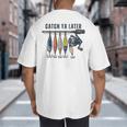 Catch Ya Later Vintage Fishing Lures Outdoor Dad Son Big And Tall Men's T-Shirt Back Print