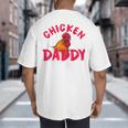 Chicken Dad Rooster Daddy Farmer Big And Tall Men's T-Shirt Back Print