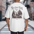 Christian Jesus Bible Verse Deer Elk Buck Hunting Dad Hunter Big And Tall Men's T-Shirt Back Print