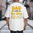 Dad Of The Bee Day Girl Flower Birthday Family Matching Big And Tall Men's T-Shirt Back Print