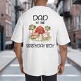 Dad Of The Birthday For Boy Barnyard Farm Animals Party Big And Tall Men's T-Shirt Back Print