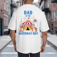Dad Of The Birthday Boy Circus Ringmaster Party Birthday Big And Tall Men's T-Shirt Back Print