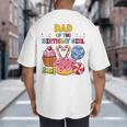 Dad Of The Birthday Girl Candyland Colorful Lollipop Party Big And Tall Men's T-Shirt Back Print Dad Of The Birthday Girl Candyland Colorful Lollipop Party Big And Tall Men's T-Shirt Back Print