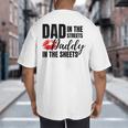 Dad In The Streets Daddy In The Sheets Big And Tall Men's T-Shirt Back Print