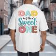 Dad Of The Sweet One 1st Birthday Girl Donut Party Big And Tall Men's T-Shirt Back Print