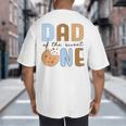 Dad Of The Sweet One Cookies And Milk 1st Birthday Party Big And Tall Men's T-Shirt Back Print