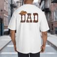 Dad Western Family Matching Birthday Cowboy Cowgirl Big And Tall Men's T-Shirt Back Print