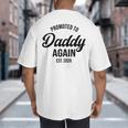 Daddy Again 2026 Promoted To Daddy Again 2026 Dad Again Big And Tall Men's T-Shirt Back Print Daddy Again 2026 Promoted To Daddy Again 2026 Dad Again Big And Tall Men's T-Shirt Back Print