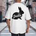 Daddy Bunny Rabbit Father Dad Easter Big And Tall Men's T-Shirt Back Print