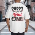 Daddy Of The Fast One Car Racing Dad 1St Birthday Boy Big And Tall Men's T-Shirt Back Print