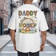 Daddy Of The Wild One 1St Birthday Boy Safari Jungle Big And Tall Men's T-Shirt Back Print