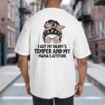 I Got My Daddy's Temper And My Mama's Attitude Big And Tall Men's T-Shirt Back Print I Got My Daddy's Temper And My Mama's Attitude Big And Tall Men's T-Shirt Back Print