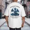 Dads Are Like Dragons Legendary Protective Fatherhood Big And Tall Men's T-Shirt Back Print