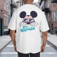 Disney Mickey And Friends Cool Mickey Summer Vibes Dad Logo Big And Tall Men's T-Shirt Back Print