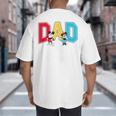 Disney Mickey And Friends Mickey Minnie Dad Collegiate Logo Big And Tall Men's T-Shirt Back Print