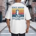Dog Berner Dad Vintage Bernese Mountain Dad Big And Tall Men's T-Shirt Back Print