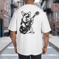 Dog Guitarist Guitar Pembroke Welsh Corgi Dad Mom Big And Tall Men's T-Shirt Back Print