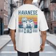 Dog Havanese Dad Vintage Havanese Dad Big And Tall Men's T-Shirt Back Print