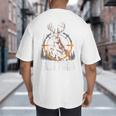 Fast Food Deer Hunting Hunter Dad Tail Buck Big And Tall Men's T-Shirt Back Print