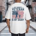 Father Veterans Day My Favorite Veteran Is My Daddy For Kids Big And Tall Men's T-Shirt Back Print