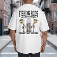 Fishing Tuna Bass Rod Fisherman Cool Dad Quote Big And Tall Men's T-Shirt Back Print