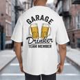 Garage Drinker Team Member Day Drinking Dad Beer Garage Big And Tall Men's T-Shirt Back Print