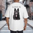 German Shepherd Shirt Shepard TShirt Dog Mom Dad Love Big And Tall Men's T-Shirt Back Print