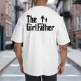 The Girl Father Dad Of Girls Daddy Daughter Big And Tall Men's T-Shirt Back Print