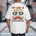 Happy His Birthday My Dad Is 63 Years Old And Still Awesome Big And Tall Men's T-Shirt Back Print