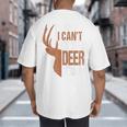 Hunting Sorry Deer Season Hunter Dad Father Day Big And Tall Men's T-Shirt Back Print