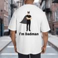 I'm Dadman Superhero Dad Father's Day Big And Tall Men's T-Shirt Back Print