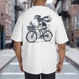 Italian Greyhound Whippet Bicycle Cycling Dog Mom Iggy Dad Big And Tall Men's T-Shirt Back Print