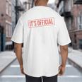 It's Official I'm The Favorite Daughter From Dad Mom Big And Tall Men's T-Shirt Back Print It's Official I'm The Favorite Daughter From Dad Mom Big And Tall Men's T-Shirt Back Print