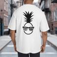 IVF DAD Pineapple Transfer Day Retrieval Day Infertility Big And Tall Men's T-Shirt Back Print