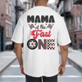 Mama Of The Fast One Car Racing Dad 1St Birthday Boy Big And Tall Men's T-Shirt Back Print