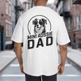 Mini Aussie Dad Dog Owner For Men Dad Christmas Big And Tall Men's T-Shirt Back Print