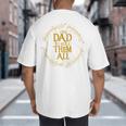 One Dad To Rule Them All Fantasy Nerd Dad Graphic Big And Tall Men's T-Shirt Back Print
