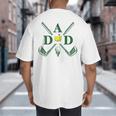 Par Dad Golf Matching Golfing Quote Party Pocket Big And Tall Men's T-Shirt Back Print