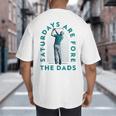 Saturdays For Dads Golfer Father's Day Big And Tall Men's T-Shirt Back Print