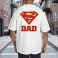 Superman Super Dad Big And Tall Men's T-Shirt Back Print